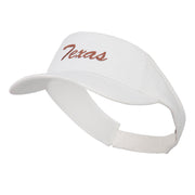 Texas State Embroidered Visor