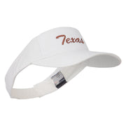 Texas State Embroidered Visor