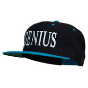 Genius Embroidered Two Toned Snapback Cap