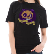 Trick Or Teat Skull Graphic Design Unisex Ring Spun Combed Cotton Short Sleeve Deluxe Jersey T-Shirt