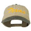 Texas State Embroidered Washed Pigment Dyed Cap