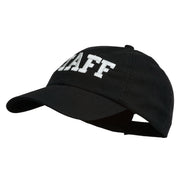 Staff Letter Embroidered Low Profile Washed Cap