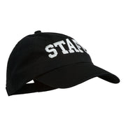 Staff Letter Embroidered Low Profile Washed Cap