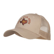 Texas Lone Star State Embroidered Trucker Cap