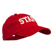 Staff Letter Embroidered Low Profile Washed Cap