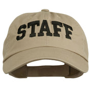 Staff Letter Embroidered Low Profile Washed Cap