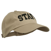 Staff Letter Embroidered Low Profile Washed Cap