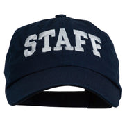 Staff Letter Embroidered Low Profile Washed Cap