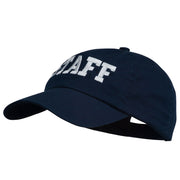 Staff Letter Embroidered Low Profile Washed Cap