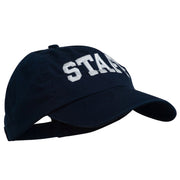 Staff Letter Embroidered Low Profile Washed Cap