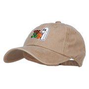 Halloween Trick or Treat Patched Unstructured Cap