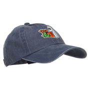 Halloween Trick or Treat Patched Unstructured Cap