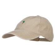 Mini Cactus Embroidered Washed Cap