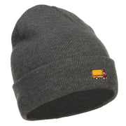 Mini Truck Embroidered Long Beanie