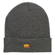 Mini Truck Embroidered Long Beanie