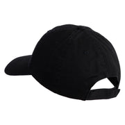 Steampunk Top Hat Embroidered Low Profile Dyed Cotton Twill Cap - Black OSFM
