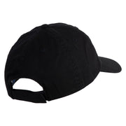 Steampunk Top Hat Embroidered Low Profile Dyed Cotton Twill Cap - Black OSFM