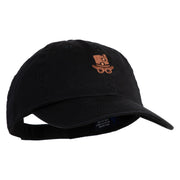 Steampunk Top Hat Embroidered Low Profile Dyed Cotton Twill Cap - Black OSFM