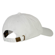 Ho Ho Ho Santa Embroidered Unstructured Washed Cap