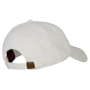 Utah with Map Outline Embroidered Washed Cotton Twill Cap