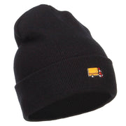 Mini Truck Embroidered Long Beanie