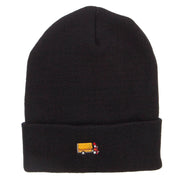 Mini Truck Embroidered Long Beanie