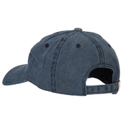 Utah with Map Outline Embroidered Washed Cotton Twill Cap