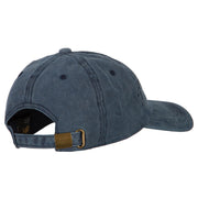 Utah with Map Outline Embroidered Washed Cotton Twill Cap