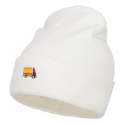 Mini Truck Embroidered Long Beanie