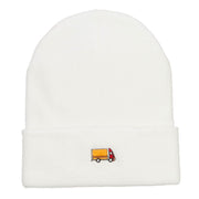 Mini Truck Embroidered Long Beanie