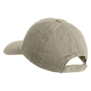 Steampunk Top Hat Embroidered Low Profile Dyed Cotton Twill Cap - Putty OSFM