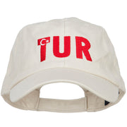 Turkey TUR Flag Embroidered Low Profile Cap