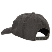 Utah with Map Outline Embroidered Washed Cotton Twill Cap