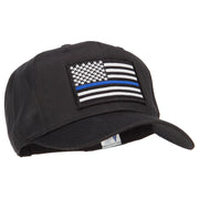 Thin Blue Line USA Flag Patched Twill Cap