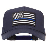 Thin Blue Line USA Flag Patched Twill Cap