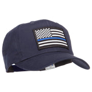 Thin Blue Line USA Flag Patched Twill Cap