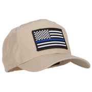 Thin Blue Line USA Flag Patched Twill Cap