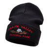 Death Valley Embroidered Long Knitted Beanie