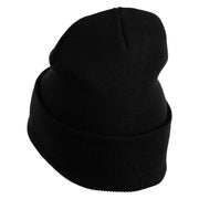 Magic Potion Bottle Embroidered 12" Acrylic Long Beanie - Black OSFM