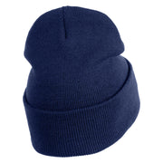 Magic Potion Bottle Embroidered 12" Acrylic Long Beanie - Navy OSFM