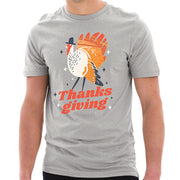 Turkey Thanksgiving Graphic Design Unisex Ring Spun Combed Cotton Short Sleeve Deluxe Jersey T-Shirt