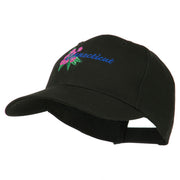 USA State Connecticut Flower Embroidered Low Profile Cotton Cap