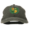 St Patrick's Day Crest Embroidered Washed Cap