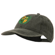 St Patrick's Day Crest Embroidered Washed Cap