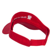 Ribbon Survivor Embroidered Cotton Twill Visor