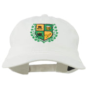 St Patrick's Day Crest Embroidered Washed Cap