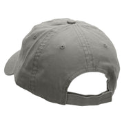 Born To Hunt Embroidered Garment Washed Cotton Twill Cap - Grey OSFM