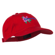 USA State Connecticut Flower Embroidered Low Profile Cotton Cap