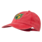 St Patrick's Day Crest Embroidered Washed Cap