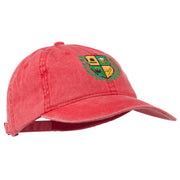 St Patrick's Day Crest Embroidered Washed Cap